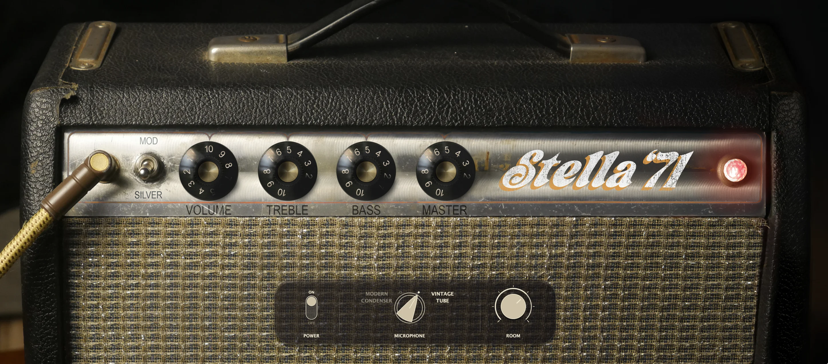 STELLA '71 American Silver 5-Watt Amp plug-in interface